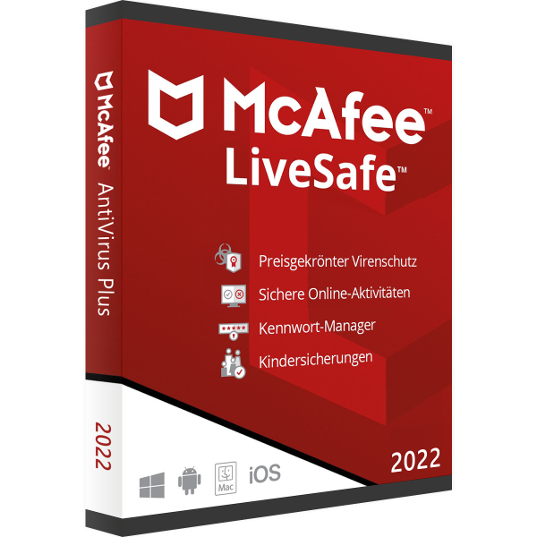 McAfee LiveSafe 2022 | Windows / Mac