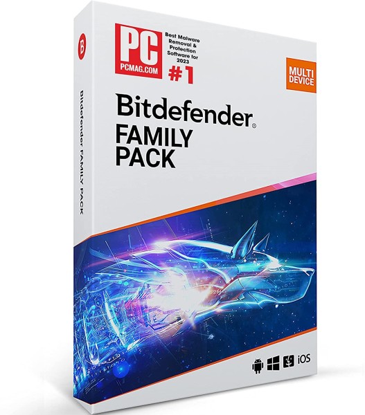 Bitdefender Family Pack 2023 | tot 15 apparaten | volledige versie