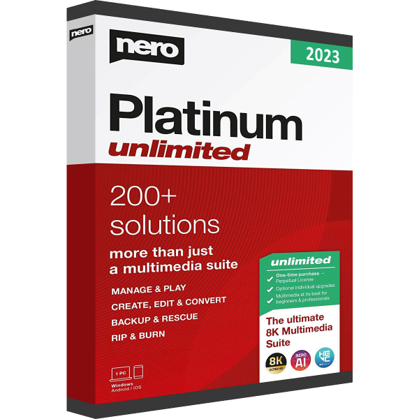 Nero Platinum 2023 Onbeperkt | Windows