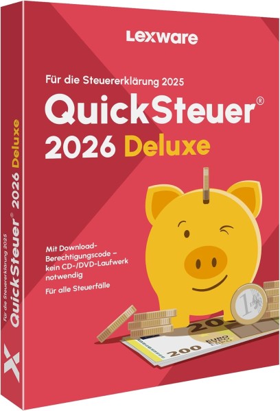 Lexware Quicksteuer Deluxe 2026 | für die Steuererklärung 2025