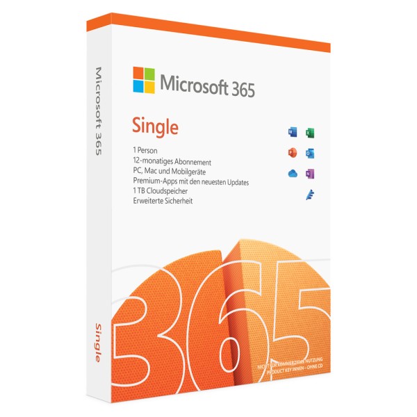 Microsoft Office 365 Single - PC/MAC - 5 Geräte