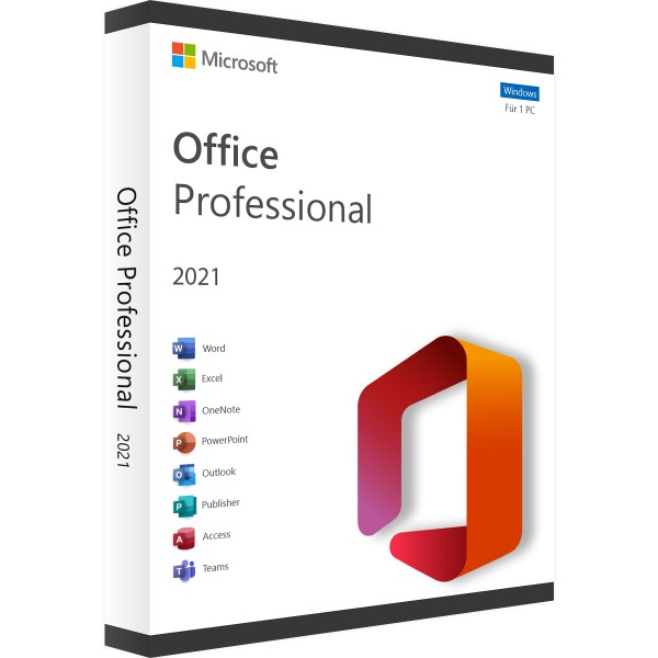 Microsoft Office 2021 Professional | Windows | Account gekoppeld